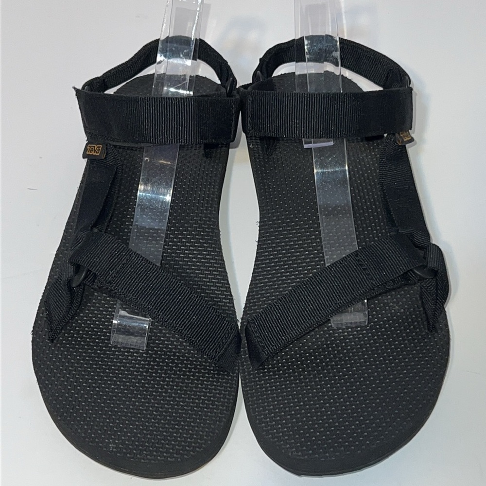 Teva Men’s Black Beach Sandals Size 13 - Picture 4 of 9